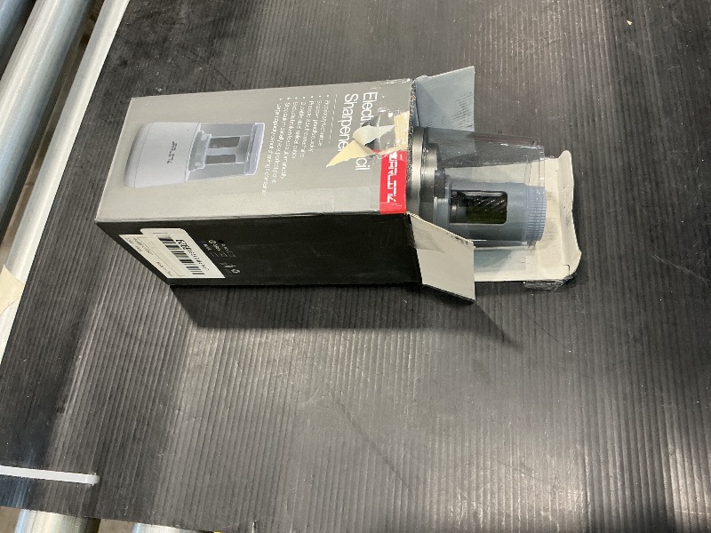 Photo 1 of ***MISSING LID*** JARLINK Electric Pencil Sharpener, Heavy-Duty Helical Blade to Fast Sharpen, Auto Stop for No.2/Colored Pencils(6-8mm), AC Adapter/Battery Operated in School Classroom/Office/Home (Gray)
