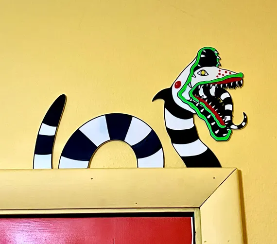 Photo 1 of *stock photo for reference *Loungefly Beetlejuice Sandworm Wall Art
