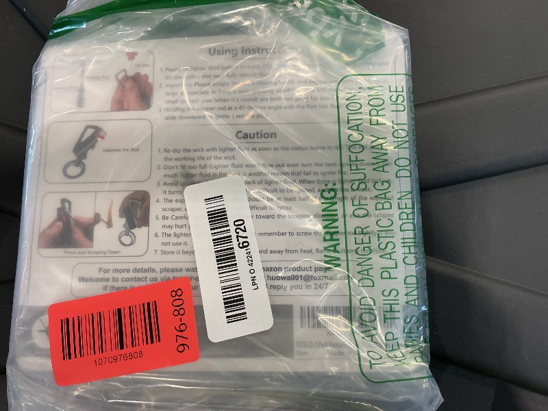 Photo 1 of **UNTESTED**
YUSUD 2 Pack Permanent Match Infinity Lighter with Multitool Keychain Bottle Opener, Reusable Waterproof Match Strike Anywhere, Forever Flint Fire Starter for Outdoor Survival, for Men