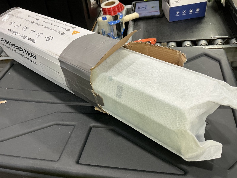 Photo 1 of **MISSING CHARGER** Warming Mat for Food,10s Fast Heating, Food Warming Mats for Countertop, Upgraded Graphene Full Surface Warming Plate for Food, 6 Levels of Adjustable and 6h