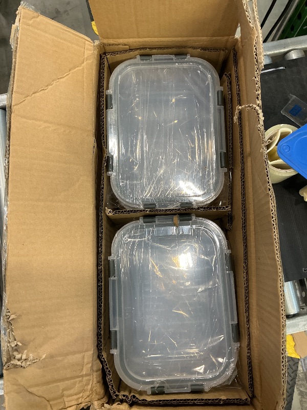 Photo 1 of [8-Pack,30 oz]Glass Meal Prep Containers,Glass Food Storage Containers,Airtight lunch Containers with Lids, Microwave, Oven, Freezer and Dishwasher