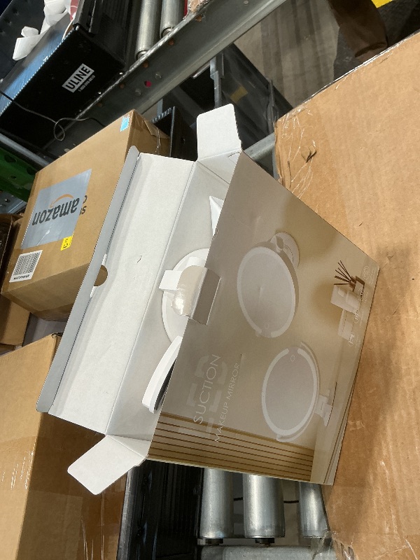 Photo 1 of **SEE CLERK NOTES**1X 10X Magnifying Shower Mirror with Lights, Rechargeable Lighted Manification Shaving Mirror No Drilling Locking Suction Mount, Double Sided 360° Bathroom Mirror for Men, Tabletop Makeup Mirror