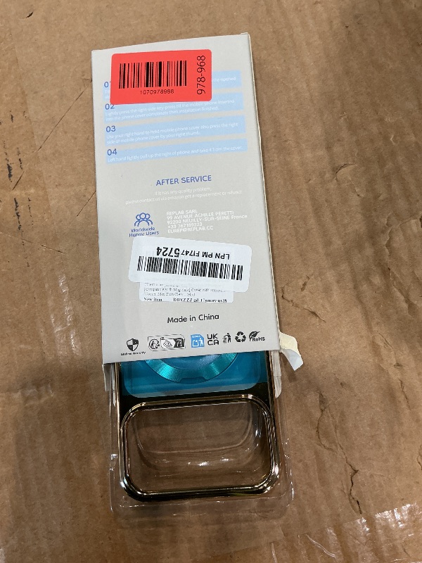 Photo 1 of [CD Metal Ring & Invisible 360° Spin Stand] Magnetic Case for iPhone 17 Pro Max 6.9" [Electroplated Shockproof Bumper ] [Compatible with Mag Safe] Cover with Stand for Women Men Slim Clear - Gold