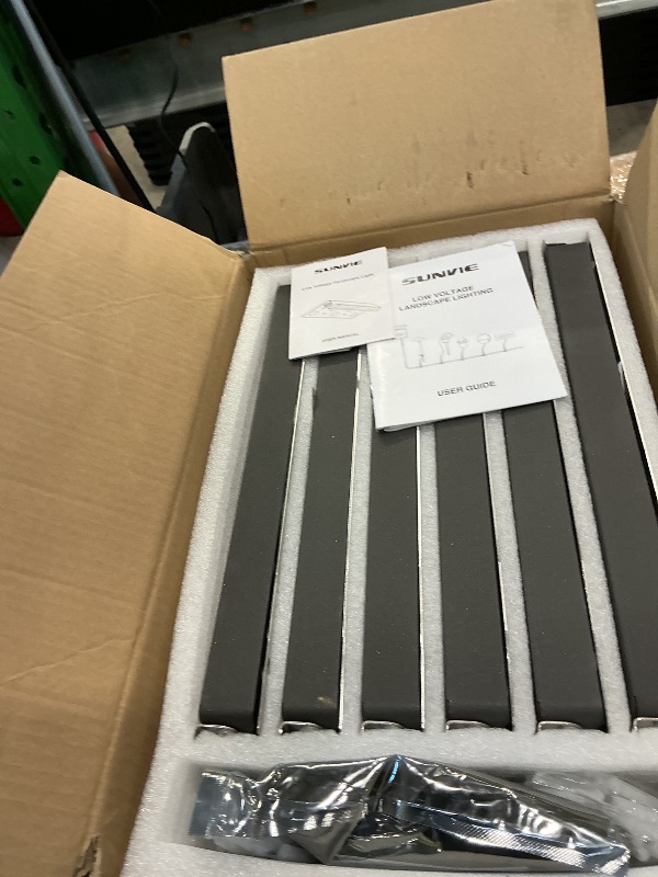 Photo 1 of SUNVIE 12 Inch LED Hardscape Lighting 2700K Soft White Retaining Wall Lights 7W LED Landscape Lighting 12-24V Low Voltage Step Lights Outdoor with Connectors Waterproof Hardscape Paver Light, 12 Pack