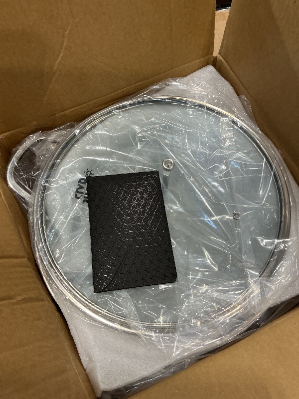 Photo 1 of **MISSING PARTS**
SNOWCLAD Frying Pans Nonstick with Lid,Hybrid Non Stick 5 Quart Saute pan,PFOA Free Cookware,Stainless Steel skillet,12 inch Deep Saute Pan,Dishwasher&Oven Safe,Works on All Cooktops