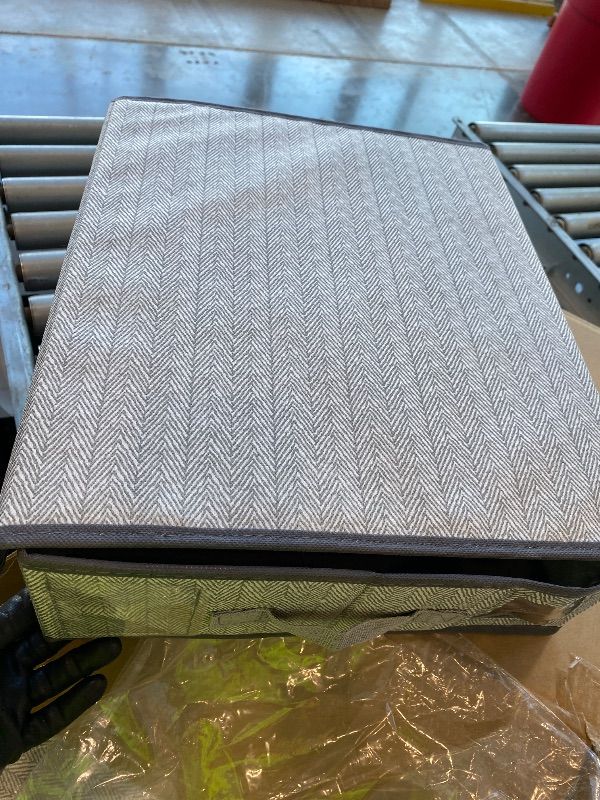 Photo 1 of **SEE PHOTOS** 4Pack Sheet Organizers for Linen Closet - King/Queen Size Bedding Storage Boxes with Clear Window, Foldable & Dustproof Linen Organizer for Blankets & Sheet Sets,Grey