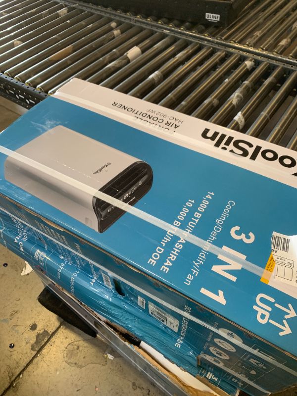 Photo 1 of Portable Air Conditioner 14,000 BTU, 3-in-1 AC Unit with Remote Control, Cools Rooms up to 450 Sq.Ft, Dehumidifier & Fan Modes, Window Kit Included