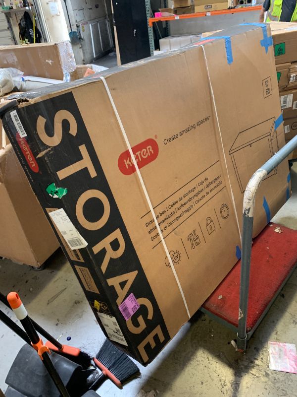 Photo 1 of Keter Java Extra Large 4.8 x 2.8 ft. (230G/870L) Resin Patio/Outdoor Storage Deck Box/Bench