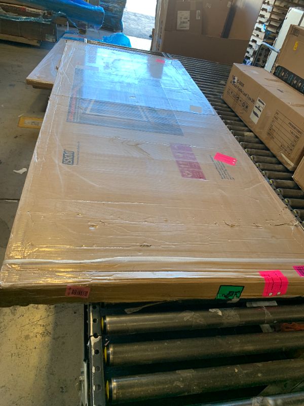 Photo 1 of [FACTORY SEALED] ISKM 96'' x 36'' LED Mirror for Bathroom Lighted Vanity Mirror for Wall Front Lights + Backlit LED Bathroom Mirror Anti-Fog Tempered Glass ETL Listed [FACTORY SEALED]