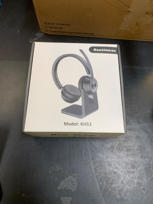 Photo 1 of (Upgraded Version) Wireless Headset, Bluetooth Headset with Noise Cancelling Microphone, Best Headphones with Mic Mute & USB Dongle for PC/Computer/Laptop/Cell Phones/Remote Work/Call Center