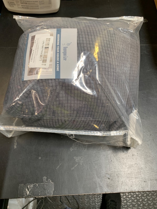 Photo 1 of Turquoize Wingback Chair Covers 2 Piece Wing Chair Slipcover Stretch Slipcovers for Wingback Chairs Wing Chair Cover Spandex Jacquard Fabric with Elastic Bottom Non-Slip Furniture Cover, Charcoal Gray