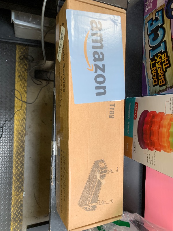 Photo 1 of [Upgraded] Under Desk Cable Management Large, Cinati 16" Cable Management Box for Table Thickness up to 3", Wire Cord Organizer with Clamp No Drill, No Damage to Desk (White)