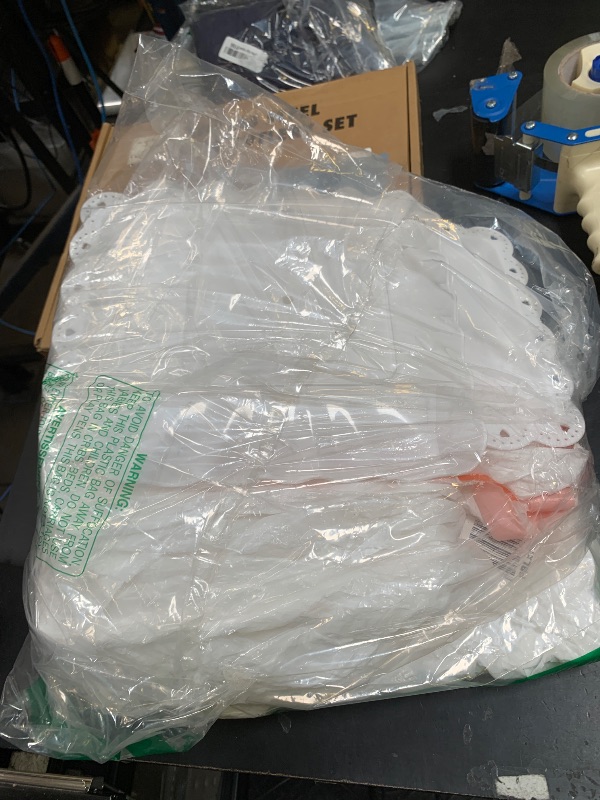 Photo 1 of 10 Pack Dessert Table Display Set - 4 x Three-Tier Square Cupcake Stands and 6 x Serving Trays, Elegant Tableware for Cakes, Cupcakes, Pastries, and Snacks, Perfect for Parties (White)