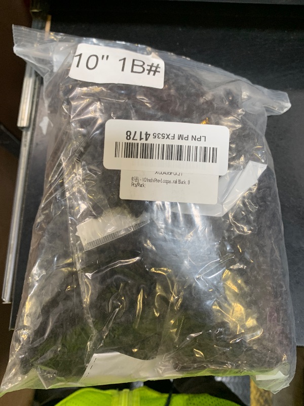 Photo 1 of 10 Inch Pre-Looped Yanky Twist Crochet Hair, 30 Strands/Pc, Mini Passion Twists, Senegalese Braiding Hair (Natural Black, 8 Pcs/Pack)