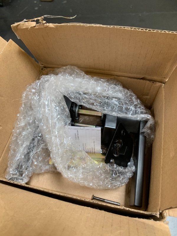 Photo 1 of Estmoon 5 Pack Matte Black Door Handles Interior Door Knobs, Keyless Privacy Bedroom Door Lock, Heavy Duty Zinc Alloy Home Improvement Door Leverset for Bedrooms Bathrooms