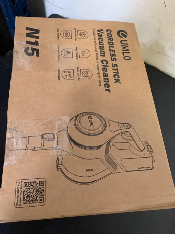 Photo 1 of UML0 Cordless Vacuum Cleaner, Stick Vacuum Cleaners for Home with 40Kpa Powerful Suction, 45 Mins Runtime, 1.6L Dust Box, Anti-Tangle, 8-in-1 Rechargeable Vacuum for Hardwood Floor, Carpet, Pet Hair