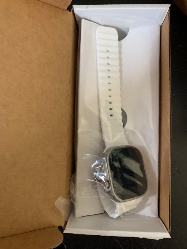 Photo 1 of Apple Watch Ultra 2 [GPS + Cellular, 49mm] - Titanium Case With White Ocean Band, One Size (Renewed)