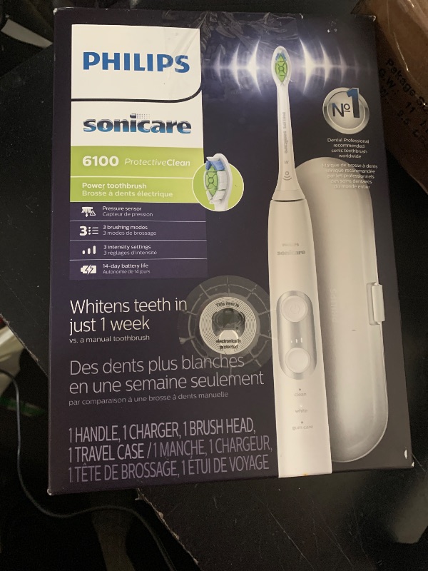 Photo 1 of Philips Sonicare Protective Clean 6100 Electric Tooth Brush, Hx6877/21, 1 Pound