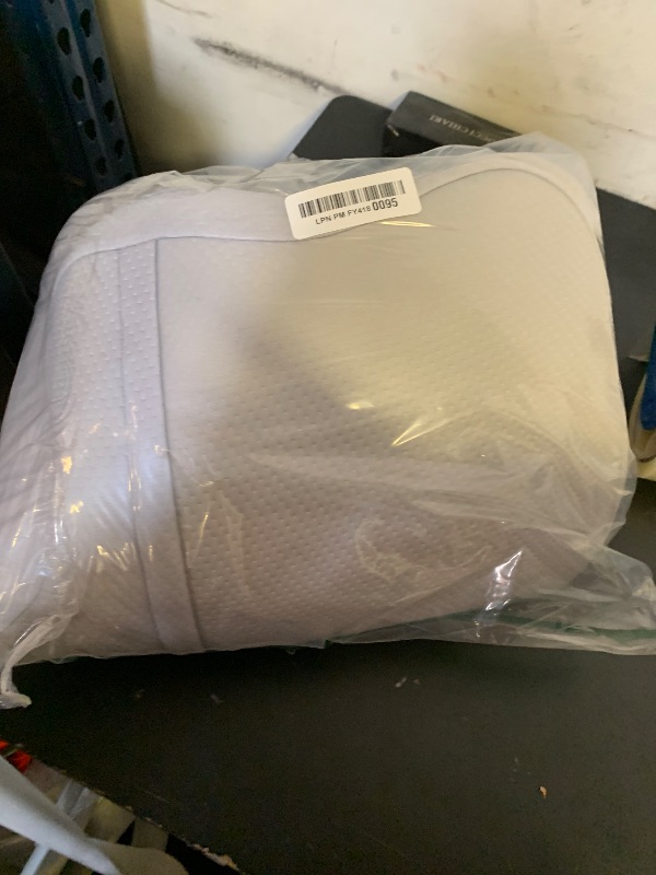 Photo 1 of Cervical Neck Pillow for Pain Relief - Ergonomic Side Sleeper Pillow for Neck Support, Cooling Memory Foam Pillows for Sleeping, Contour Pillow Orthopedic Bed Pillow for Back Stomach Sleepers