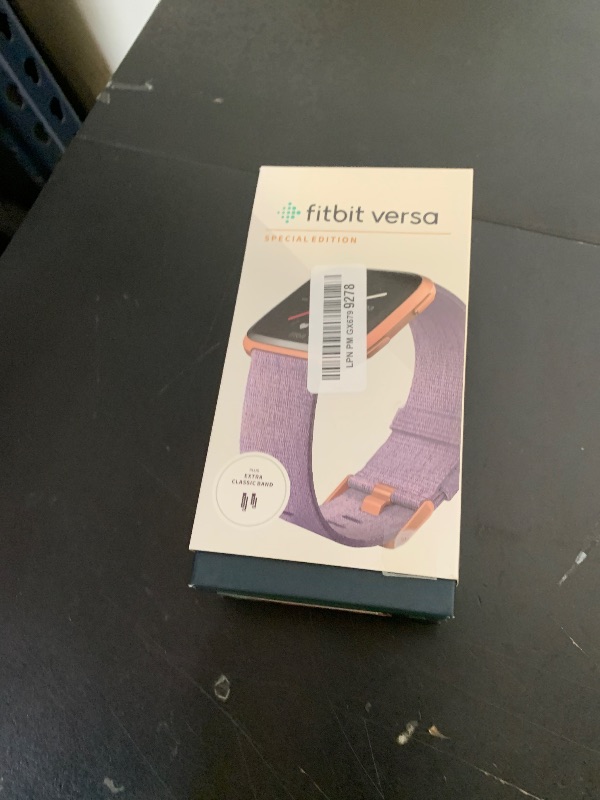 Photo 1 of Fitbit Versa Special Edition Smart Watch, Lavender Woven, One Size (S & L Bands Included)