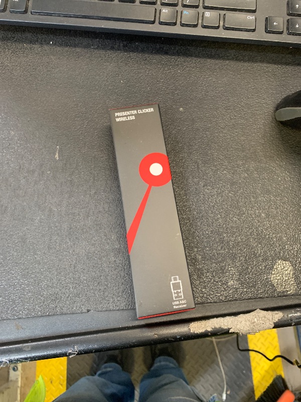 Photo 1 of DinoFire USB C Rechargeable Presentation Remote with Red Light,Wireless Preseter PPT Slide Clicker Advancer for MacBook Laptop Computer