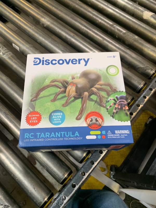 Photo 1 of Discovery™ RC Tarantula Spider – Remote Control Toy Spider with Realistic Movement, Red LED Eyes & Wriggling Legs | Prank Gift for Boys Girls & Bug Lovers| Fun Electronic Animal Toy for Kids Ages 8+