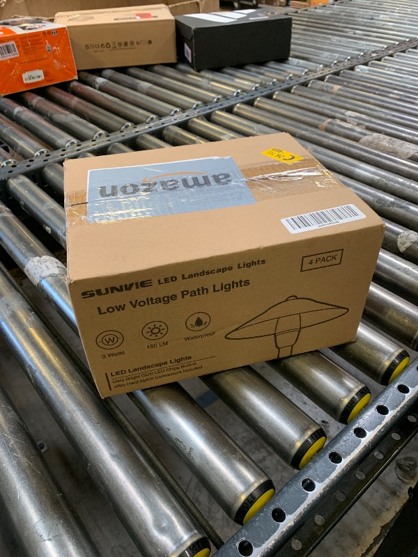 Photo 1 of SUNVIE Low Voltage Pathway Lights LED Landscape Lights Low Voltage 3W 12-24V 3000K Landscape Lighting Cast-Aluminum Waterproof Landscape Path Lights for Yard Walkway Garden ETL Listed Cord, 4 Pack