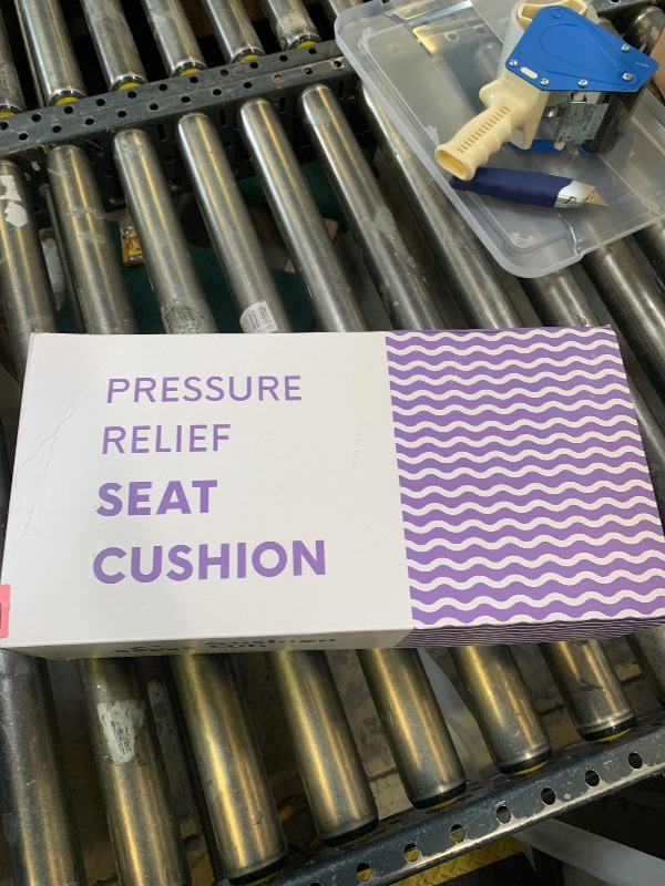 Photo 1 of C CUSHION LAB Patented Pressure Relief Seat Cushion for Long Sitting Hours on Office/Home Chair, Car, Wheelchair - Extra-Dense Memory Foam for Hip, Tailbone, Coccyx, Sciatica - Wellness Green