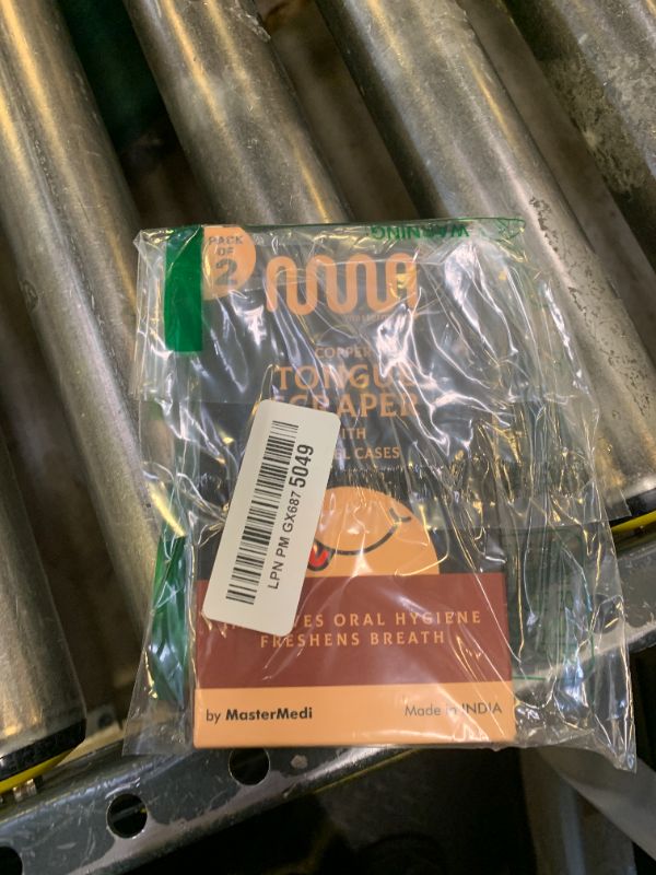 Photo 1 of MasterMedi Tongue Scraper with Case Easy to Use Tongue Scraper for Adults, Tongue Cleaner for Oral Care & Hygiene Copper Set of 2 (with Travel Case)