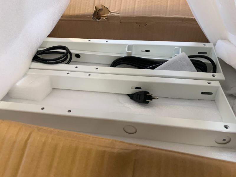 Photo 1 of VWINDESK VJ402 Four Legs(Columns) Electric Height Adjustable Standing Corner Desk Frame Only W/Four Motors, Ergonomic Sit Stand Up Height Adjustable Steel Base with Digital Memory Keypad (White)