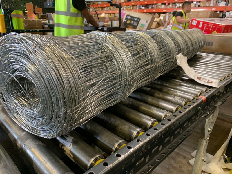 Photo 1 of Garvee Cattle Fence 6ft x 328ft - Heavy Duty Galvanized Wire Fence & Chain Link Fence for Hog, Goat, Sheep & Deer; Ideal As Goat Fencing, Deer Fence, Yard Protection & Livestock Cattle Panel