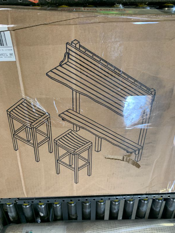 Photo 1 of BARSTOOL  + BAR TABLE
BOX 2/3