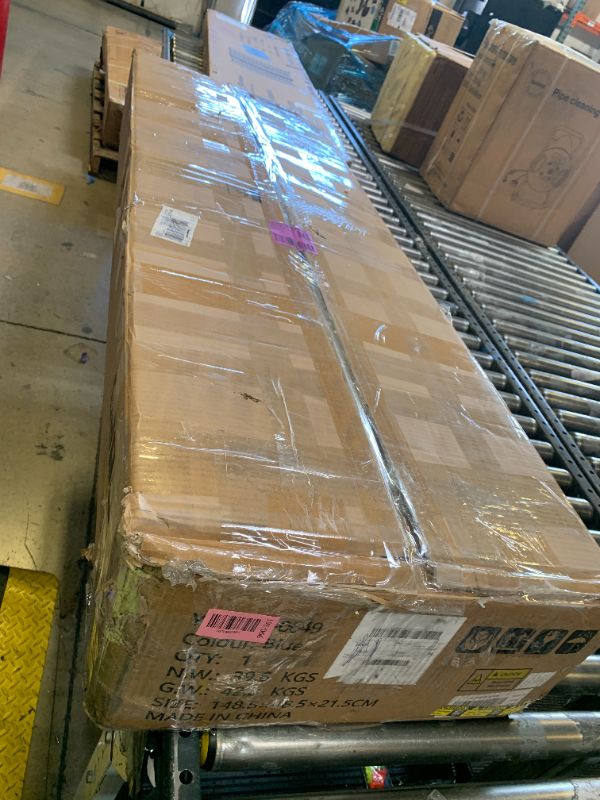 Photo 1 of Jocoevol Buffet Cabinet with Storage, 55" Blue Kitchen Storage Cabinet with Shelves, Modern Farmhouse Coffee Bar Station for Dining Room, Kitchen Buffet, Slate Blue