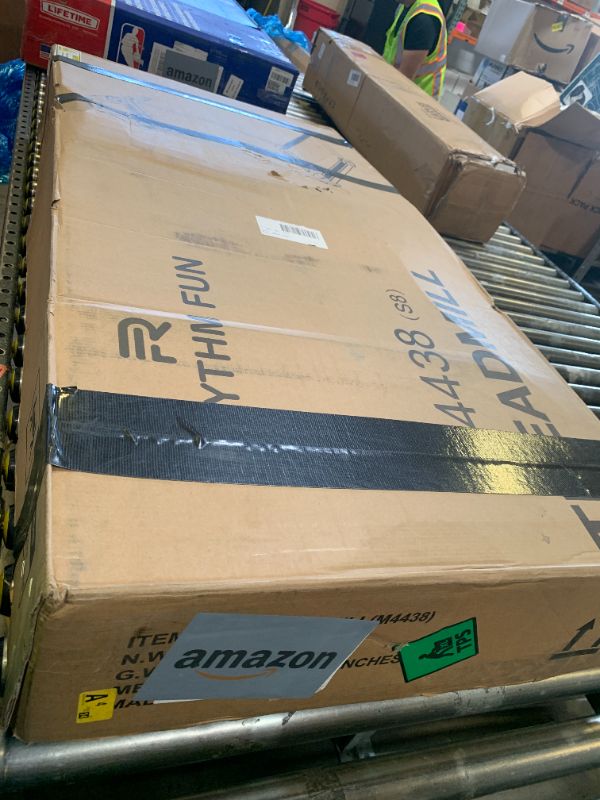 Photo 1 of RHYTHM FUN 8.0 MPH Treadmills for Home, Running Walking Pad Treadmill with Incline up to 8%, Foldable Treadmill with Handle Bar, Low Noise Walking Pad for 300 lbs