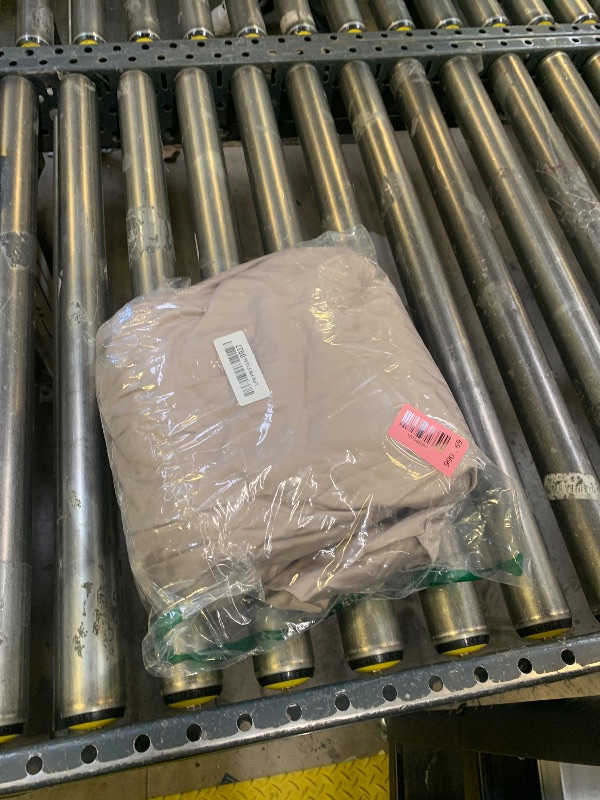 Photo 1 of Pizuna Pure 100% Cotton Full Fitted Sheet Only, 600 Thread Count Long Staple Cotton Crisp Sateen Weave 15inch Deep Pocket Fitted Sheet (Combed Simply Taupe Full Fitted Sheet Cotton)