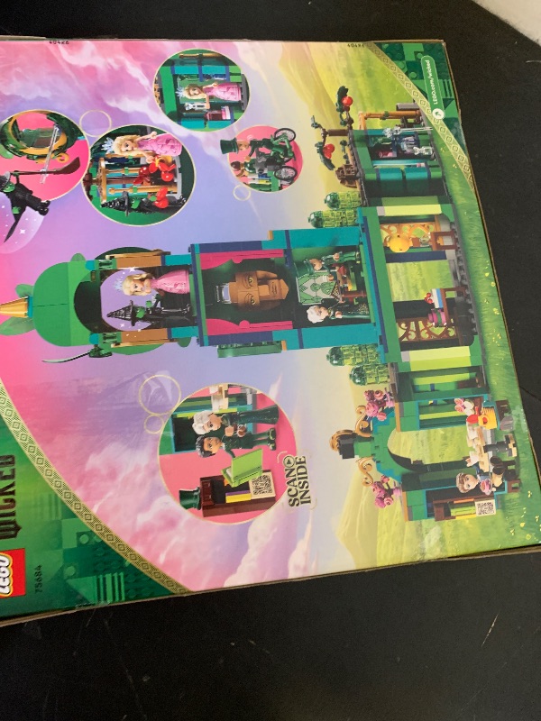 Photo 1 of LEGO Wicked Welcome to Emerald City Building Toy - Wicked Toy for Kids, Ages 9+ - Gift for Girls and Boys with Tower Model, Glinda, & Elphaba Minidolls - 75684