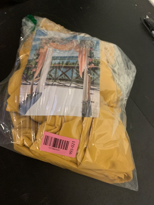 Photo 1 of 10 x 10 Feet Gold Backdrop Curtain for Partie, Background Curtains for Photoshoot, Birthday, Wedding, Halloween, Thanksgiving, Christmas Day, New Year Party Decorations 5Ft x 10Ft, 2 Panels