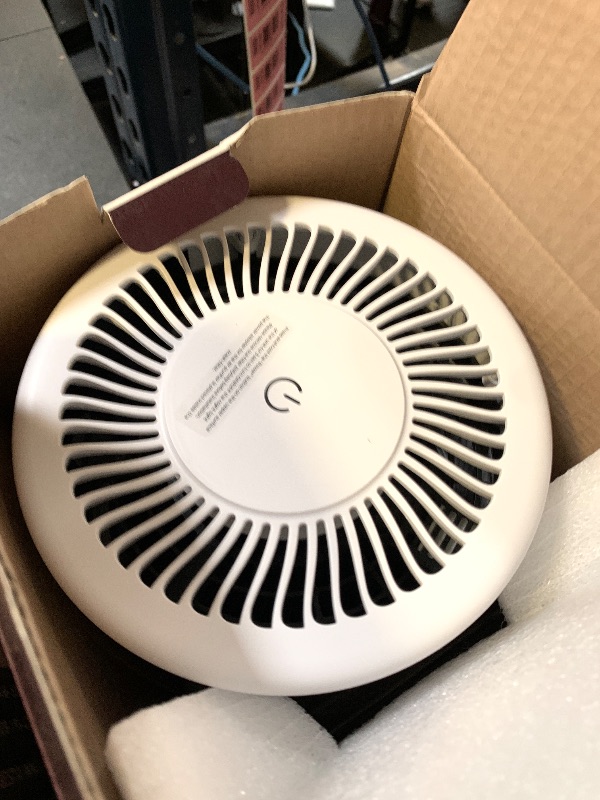 Photo 1 of **INCOMPLETE, MISSING CORD** MOOKA Air Purifiers for Home Large Room up to 1076ft², H13 True HEPA Air Filter Cleaner, Odor Eliminator, Remove Smoke Dust Pollen Pet Dander, Night Light, B-D02L White