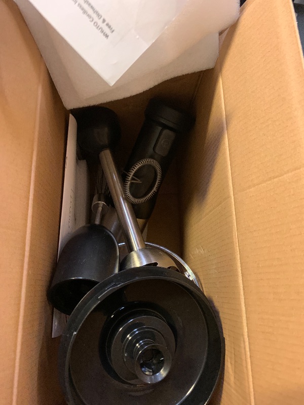 Photo 1 of WHUTO Cordless Immersion Hand Blender, 5-in-1 Variable Speed blender handheld,Rechargeable with 2000mAh Battery, BPA-Free & Dishwasher-Safe Accessories:700ml Beaker,Chopper,Whisk & Milk Frother,Ink