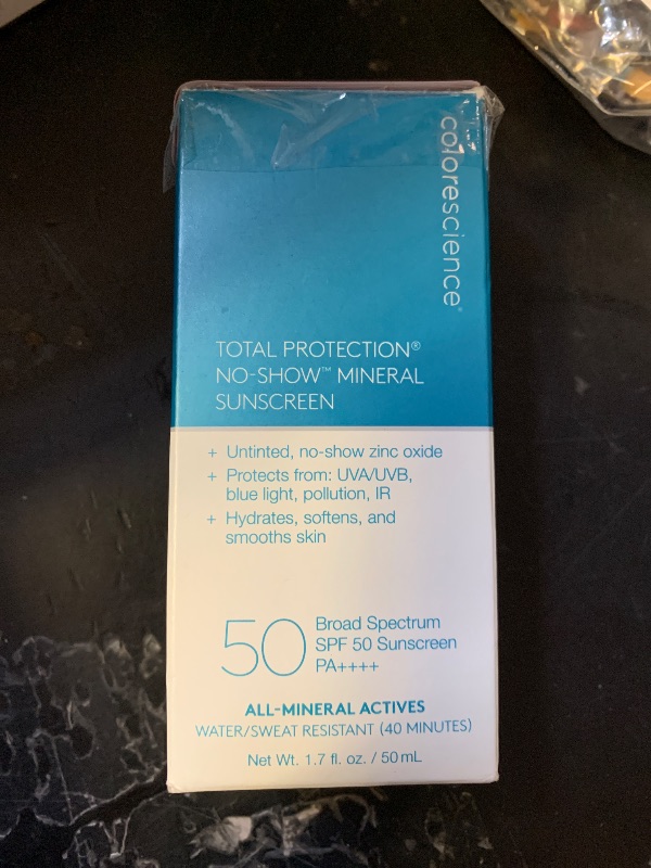 Photo 1 of Colorescience Total Protection No-Show Mineral Sunscreen SPF 50, 1.7oz, 100% Invisible all-mineral sunscreen for all skin tones & types