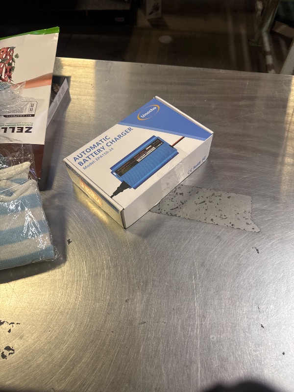 Photo 1 of 24V Battery Charger Automatic smart Charger 5A trickle Charger and I/O Switch 3 pin XLR Connector for Charging AGM Gel Lead-Acid Batteries for Cars wheelchairs Boats