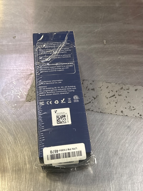 Photo 1 of Onlyone Rechargeable Cordless Water Flosser with Adjustable Water Pressure for Daily Oral Care, Power Dental Flosser for Home and Travel Use, Portable Oral Irrigator for Sensitive Gums and Braces Care