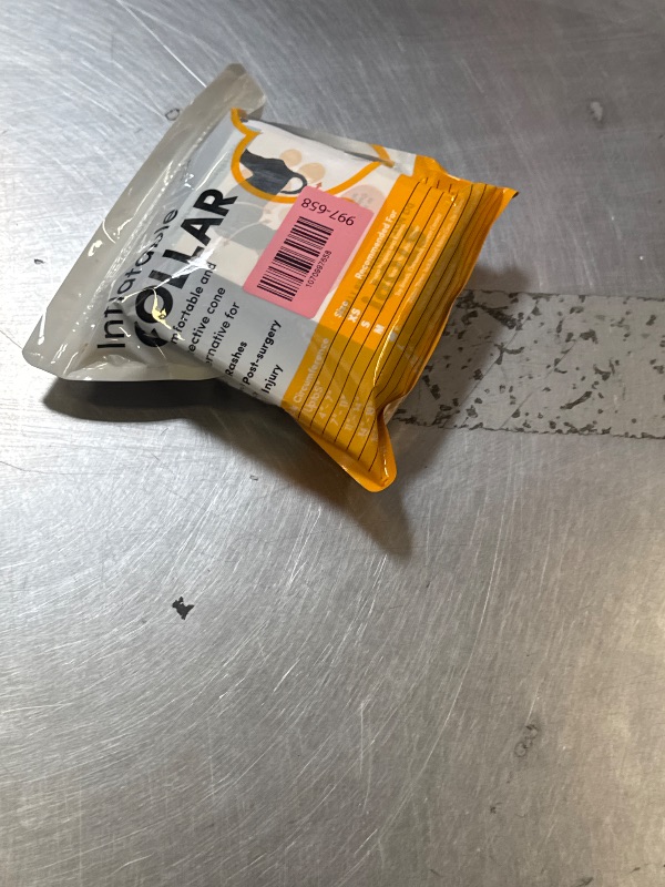 Photo 1 of BENCMATE Inflatable Dog Cone Collar Alternative, Soft Dog Cone for Small Medium Large Dogs and Cats, Neck Recovery ECollar Donut Collar After Surgery (Medium, Blue)