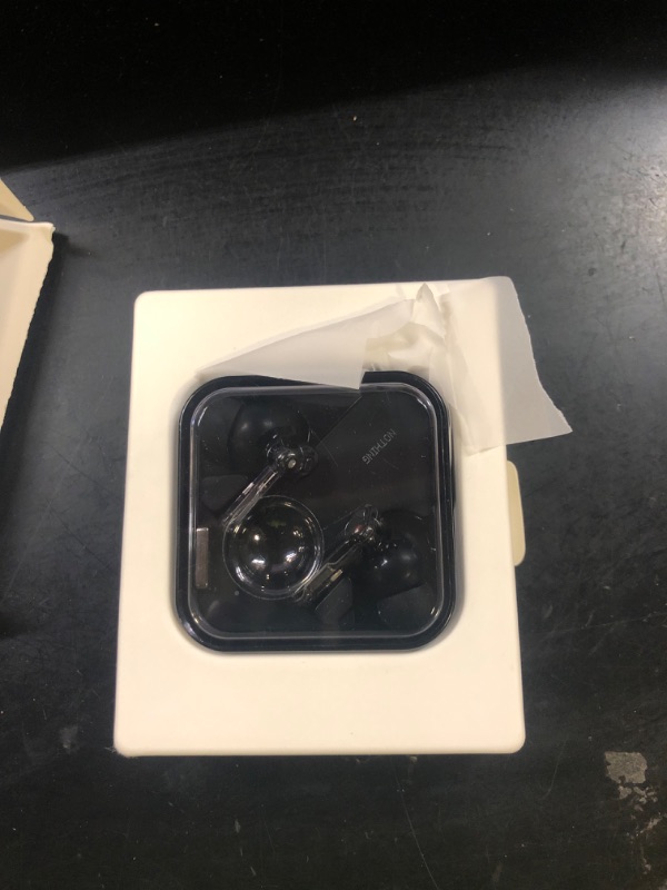 Photo 1 of Nothing Ear Wireless Earbuds Bluetooth, 45dB Hybrid Smart ANC Earbuds, 11mm Deep Bass Boost, Hi-Res Audio with LDAC & LHDC 5.0, 6 Mics Call, 40.5H Playtime with Fast Charging Case, ChatGPT Supported