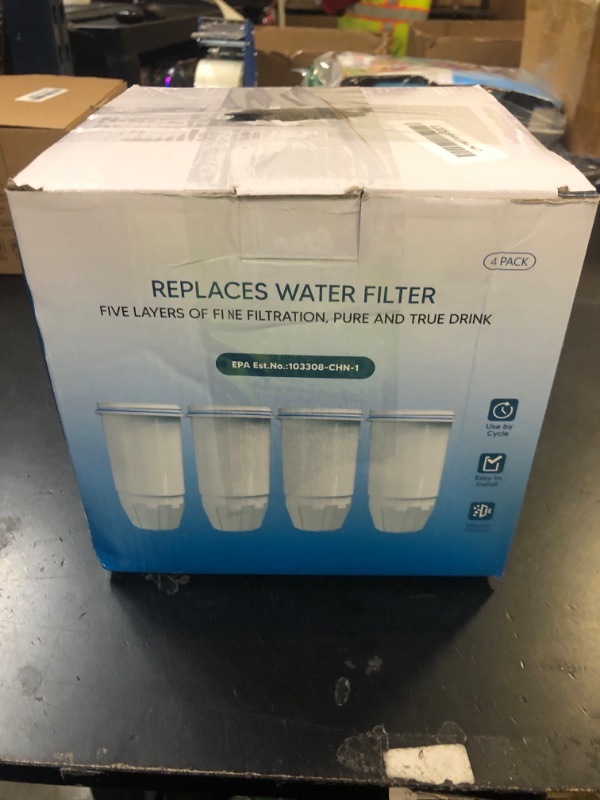Photo 1 of Water Filter Replacement Compatible with Zero Pitcher and Dispenser ZR-001 ZR-017 ZR-004 ZP-006 ZD-013 ZS-008, Multi-Stage Filter System, Reduce Lead, Chromium, and PFOA/PFOS, Pack of 4, By DESENRUIS