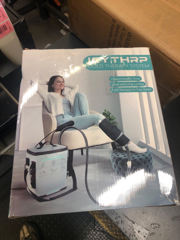Photo 1 of ICYTHRP Cold Therapy Machine with Programmable Timer, Portable Ice Machine for Hip After Surgery, Hip Replacement Recovery System, Cryotherapy Pain Relief with Compression Pad
