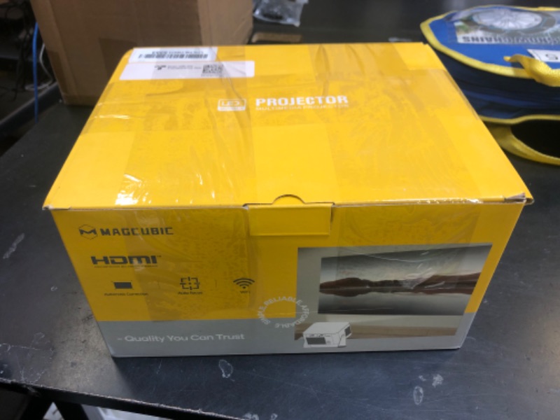 Photo 1 of Smart Projector with 4K 8K Support, Mini Projector with Wifi6 and Bluetooth5.4, 600 ANSI, Auto Focus & Obstacle Avoidance 1080P Portable Movie Proyector for Home Outdoor, Magcubic HY350Max