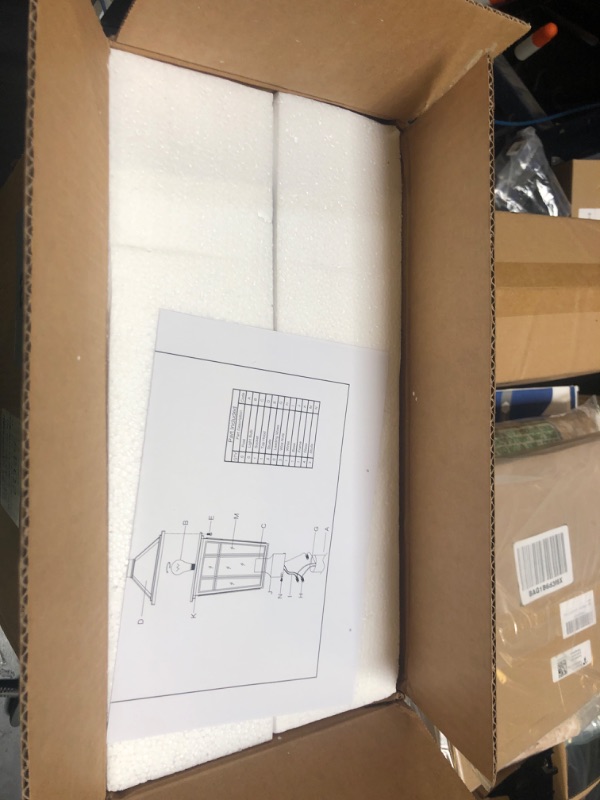 Photo 1 of Darkaway Outdoor Post Lights Lamp Post Light Fixture, Waterproof Aluminum Housing with Glass, Fence Post Deck Lighting for Garden, Patio, Pathway (2 Pack, White)