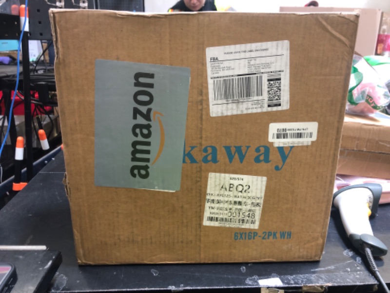 Photo 1 of Darkaway Outdoor Post Lights Lamp Post Light Fixture, Waterproof Aluminum Housing with Glass, Fence Post Deck Lighting for Garden, Patio, Pathway (2 Pack, White)