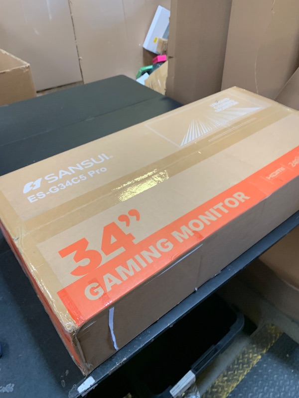 Photo 1 of SANSUI 34 Inch 240Hz Ultrawide Curved Gaming Monitor UWQHD 3440×1440, 21:9 2K Curved Monitor 1500R,HDR400,Fast VA, PIP/PBP,AI Crosshair,AIPQ(Visual Enhance),MPRT 1ms,HDMI2.1 * 2,DP1.4 * 2